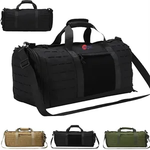 Military-Style Shoulder Duffle Bag for Men