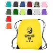 Union Printed - Black Trim Drawstring Bags | https://www.bestnamebadges.com