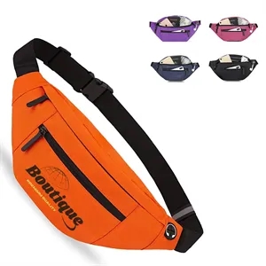 Outdoor Fitness Lightweight Waterproof Crossbody Waist Bag