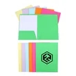 Foldable Durable Practical Portable Cardstock Folder | https://www.bestnamebadges.com