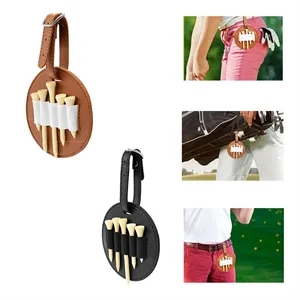 Leather Golf Tee Holder