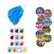 Portable Colorful Cheerleading Pom With Plastic Handle | https://www.bestnamebadges.com
