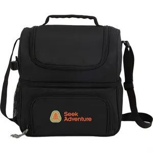 Two Tier 12 Can Lunch Cooler | https://www.bestnamebadges.com