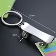 Skateboard Shape Metal Keychain | https://www.bestnamebadges.com