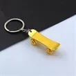 Skateboard Shape Metal Keychain | https://www.bestnamebadges.com