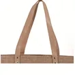 Jute Tote Bag With Leather Handles | https://www.bestnamebadges.com
