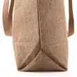 Jute Tote Bag With Leather Handles | https://www.bestnamebadges.com