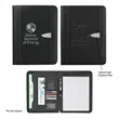 Eclipse Bonded Leather Zippered Portfolio With Calculator | https://www.bestnamebadges.com