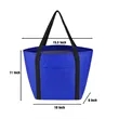Reusable Zippered Cooler Tote With Front Pocket | https://www.bestnamebadges.com
