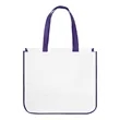 Extra Large Full Color Laminated Curved Bottom Tote Bag | https://www.bestnamebadges.com
