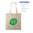 Union Printed - Natural Cotton Fiber Tote Bags | https://www.bestnamebadges.com