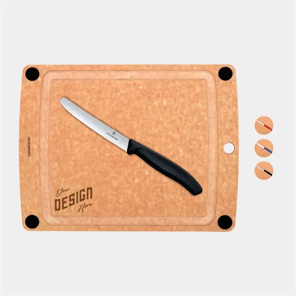 Swiss Army Victorinox® USA Medium Cutting Board & Knife Set