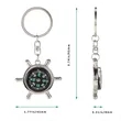 Rudder Compass KeyChain | https://www.bestnamebadges.com