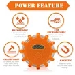 Safety Flare Roadside Emergency Disc LED Lights with Magnet | https://www.bestnamebadges.com