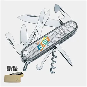 Swiss Army - Victorinox® Climber Silver Tech Pocket Knife | https://www.bestnamebadges.com