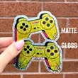 Custom Glitter Stickers 3"x3" | https://www.bestnamebadges.com