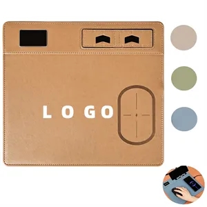 15W Wireless Charging Mouse Pad With Phone Holder