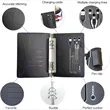 A5 Multifunctional Rechargeable Book with USB Flash Drive | https://www.bestnamebadges.com