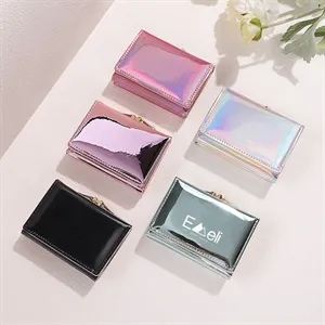 Laser Card Holder Coin Purse Short