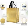 Gift bag laser coated non-woven shopping handbag reusable | https://www.bestnamebadges.com