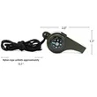 3 In 1 Emergency Survival Whistle With Compass Thermometer | https://www.bestnamebadges.com