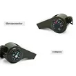 3 In 1 Emergency Survival Whistle With Compass Thermometer | https://www.bestnamebadges.com
