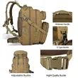 Tactical Backpack Military Army Survival Waterproof Escape | https://www.bestnamebadges.com