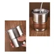 Stainless Steel Cup Reusable For Drinking Coffee Gift | https://www.bestnamebadges.com