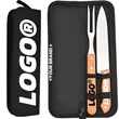 2 Piece Grilling Tool Set And Utensils Knives Forks | https://www.bestnamebadges.com