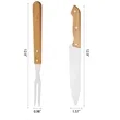2 Piece Grilling Tool Set And Utensils Knives Forks | https://www.bestnamebadges.com