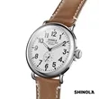 Shinola® Runwell Watch - White/Tan | https://www.bestnamebadges.com