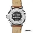 Shinola® Runwell Watch - White/Tan | https://www.bestnamebadges.com
