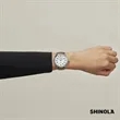 Shinola® Runwell Watch - White/Tan | https://www.bestnamebadges.com