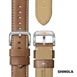 Shinola® Runwell Watch - White/Tan | https://www.bestnamebadges.com