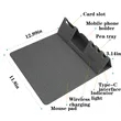 15W Multi-function Wireless Charging PU Leather Mouse Pad | https://www.bestnamebadges.com