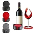 6-Pack Silicone Coaster With Holder Round Non-Slip Non-Stick | https://www.bestnamebadges.com