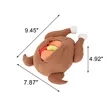 Dog Training Stuffed Turkey Toy | https://www.bestnamebadges.com