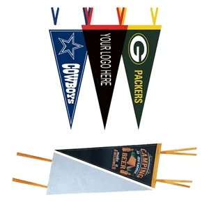 4" x 10" Custom Full Color Felt Pennant Flag