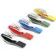 Multifunctional Camping Stainless Steel Cutlery Set | https://www.bestnamebadges.com