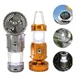 Foldable Rechargeable Solar Fan Camping Light | https://www.bestnamebadges.com