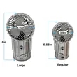 Foldable Rechargeable Solar Fan Camping Light | https://www.bestnamebadges.com
