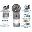 Foldable Rechargeable Solar Fan Camping Light | https://www.bestnamebadges.com