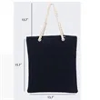Fashion Eco Friendly Canvas Tote Bag With Hemp Rope Handle | https://www.bestnamebadges.com