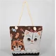 Fashion Eco Friendly Canvas Tote Bag With Hemp Rope Handle | https://www.bestnamebadges.com