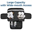 Lightweight Large Wide-open Travel Toiletry Bag | https://www.bestnamebadges.com