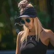 Adult Womens Multi Color Baseball Hollow Hat In Stock | https://www.bestnamebadges.com