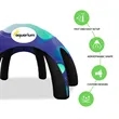 33' Custom Inflatable Spider Tent with 6 legs with Canopy | https://www.bestnamebadges.com