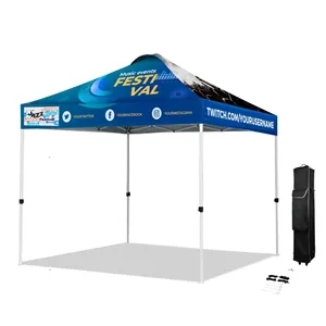 10' Pop Up Tent 600D Polyester With Vented Canopy