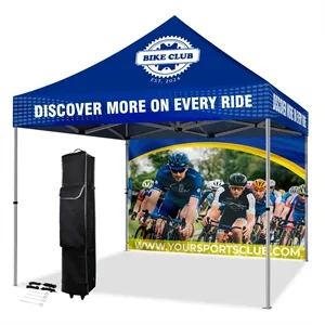 10' X 10' Heavy Duty Tent w/Back Full Wall (Dye Sublimation)