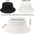 Fisherman Hat Summer Double Basin Fashionable Solid Color | https://www.bestnamebadges.com